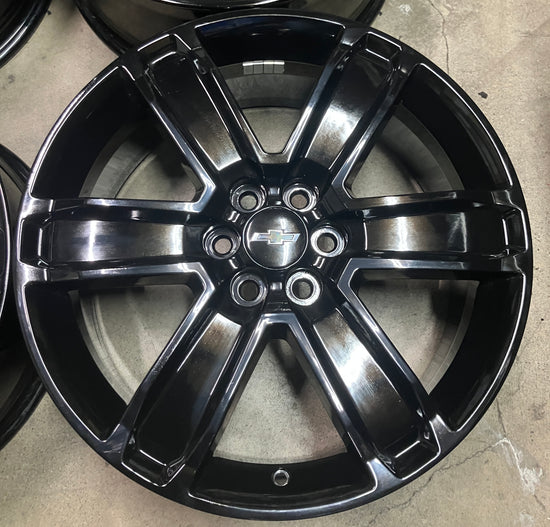 Four Chevy Acadia Factory 20 Wheels 5794 OEM Rims Black 23457346 Blazer Enclave