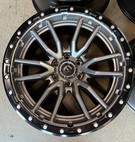 Sold Four Take Off Fuel Rebel 20 Wheels F150 20x10 -18 6x135 D68020008947 Gunmetal/Black