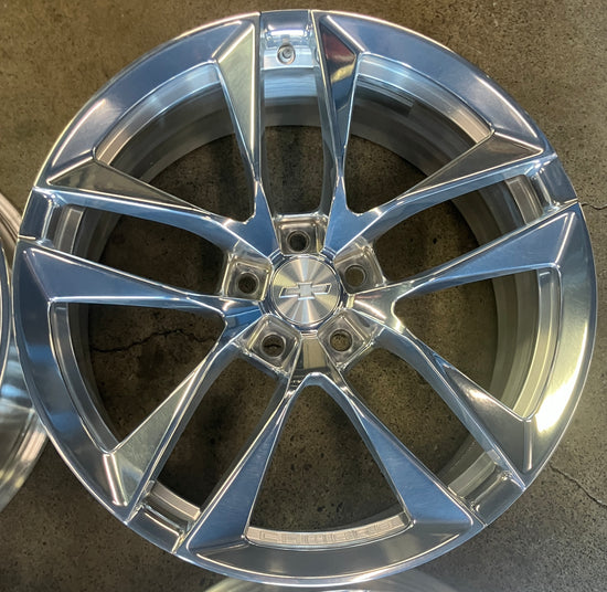 Four 2017-2025 Factory Chevy Camaro forged polished 20 wheels OEM 97952 Rims 23442890