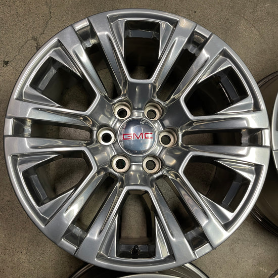 Four 2022 GMC Sierra Yukon Factory 20 Wheels OEM 23377020 Silverado 5917 Tahoe