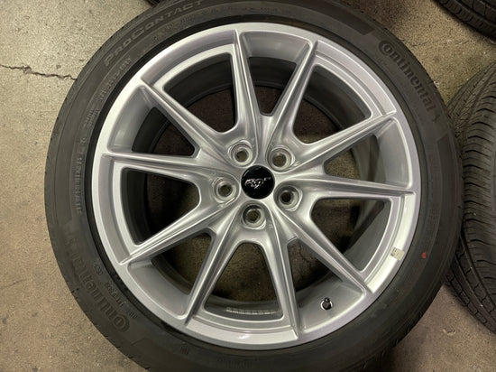 2025 Ford Mustang GT Factory 19 Wheels Tires Rims Silver OEM PR3C1007CA 255/40/19