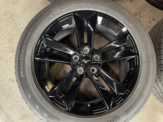 Sold 2025 Ford Mustang GT Factory 18 Wheels Tires Rims OEM PR3C1007BA Black 255/45/18