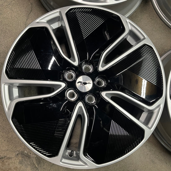 Four 2025 Ford Mustang Mach-E Factory 19 Wheels OEM LJ8C1007C1A Black / Silver