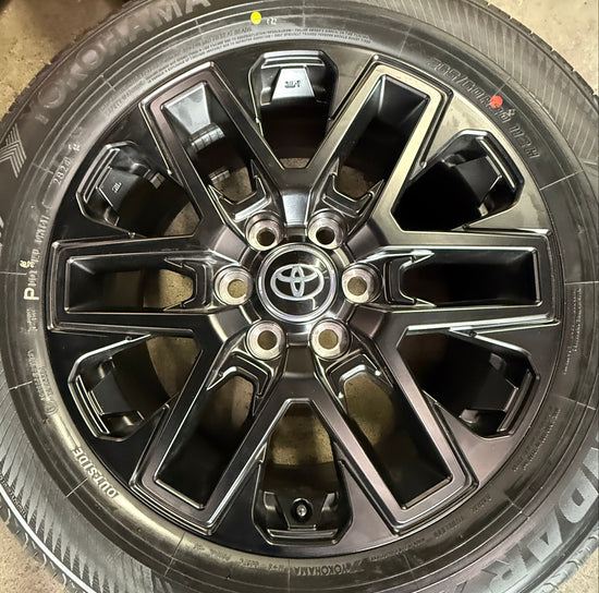 2026 Toyota Tundra Factory 20 Wheels Tires OEM Rims Black Yokohama 265/60/20