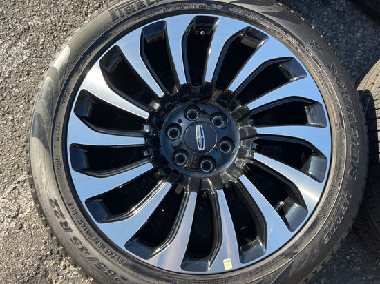 Four 2023 2024 Lincoln Navigator Black Label Factory 22 Wheels Tires OEM 10499 Rims