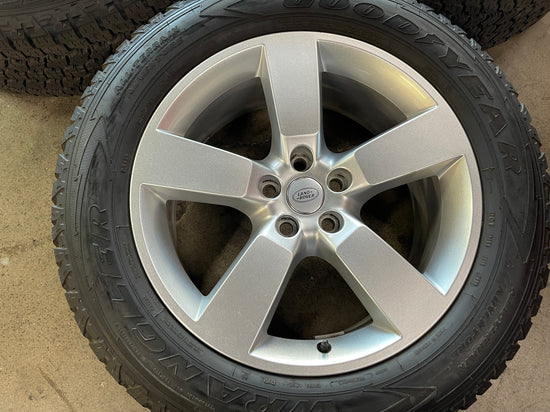 Five 2024 Land Rover Defender Factory 20 Wheels Tires Rims OEM Silver Goodyear AT 5098