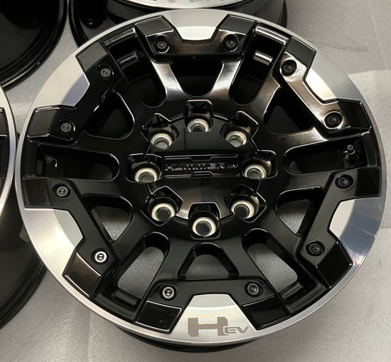 Sold Four 2025 GMC Hummer EV Factory 18 Wheels OEM Rims 84806059 Black 84871281