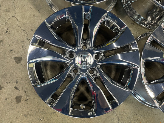 Sold Four 2015 Honda Accord Factory 16 Wheels Rims OEM 64046 Bright Chrome PVD