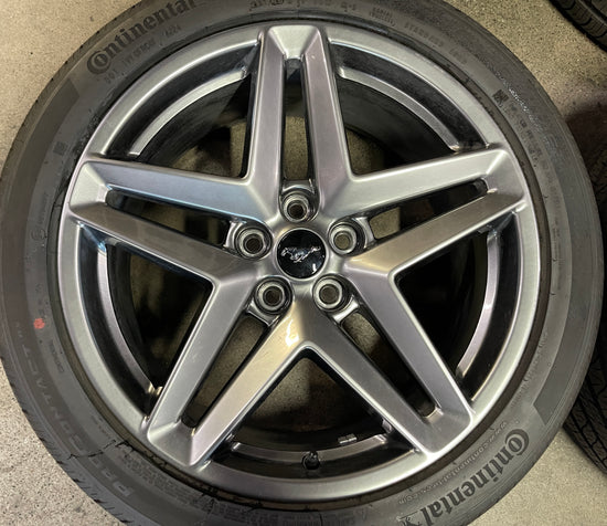 2026 Ford Mustang GT Factory 19 Wheels Tires Rims Hyper Silver OEM 255/40/19