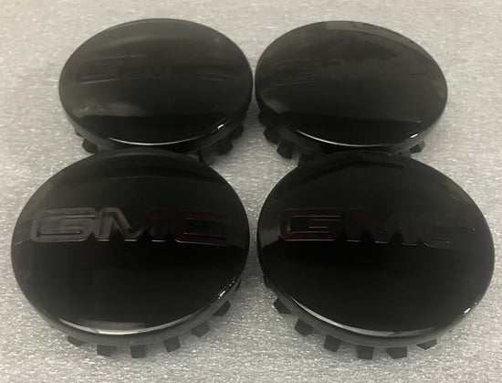 Set of 4 Authentic OEM 2026 GMC Ghost Sierra Yukon 1500 Center Caps 3.5" OEM