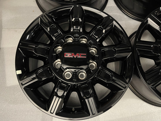 Sold Four 2025 GMC Sierra AT4 Denali HD2500 HD3500 Factory 20" Wheels OEM Rims Black