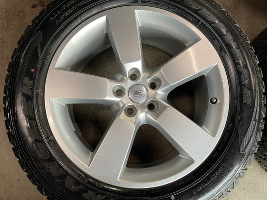 Sold Five 2024 Land Rover Defender Factory 20 Wheels Tires Rims OEM Silver Goodyear AT 5098