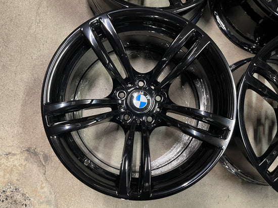 Four 2016-2020 BMW M4 Factory 19 Wheels Rims OEM Black 86094 86095 19x9 19x10