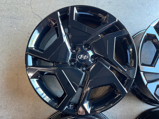 Sold 2023 Hyundai Palisade Factory 20 Wheels OEM Rims Tucson Santa Cruz Black