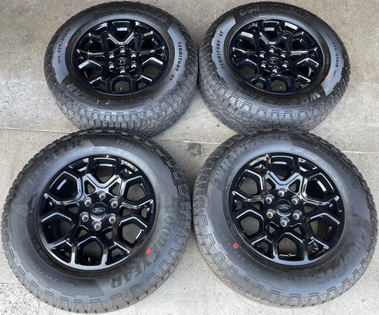 Sold 2025 Ford F150 Factory 18 Wheels Tires OEM 10340 Rim Gloss Black 275/65/18 Goodyear AT