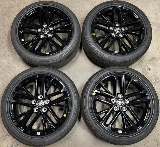 Sold 2025 Toyota Camry factory 18 Wheels Tires Rims OEM BDS 235/45VR18 Gloss Black