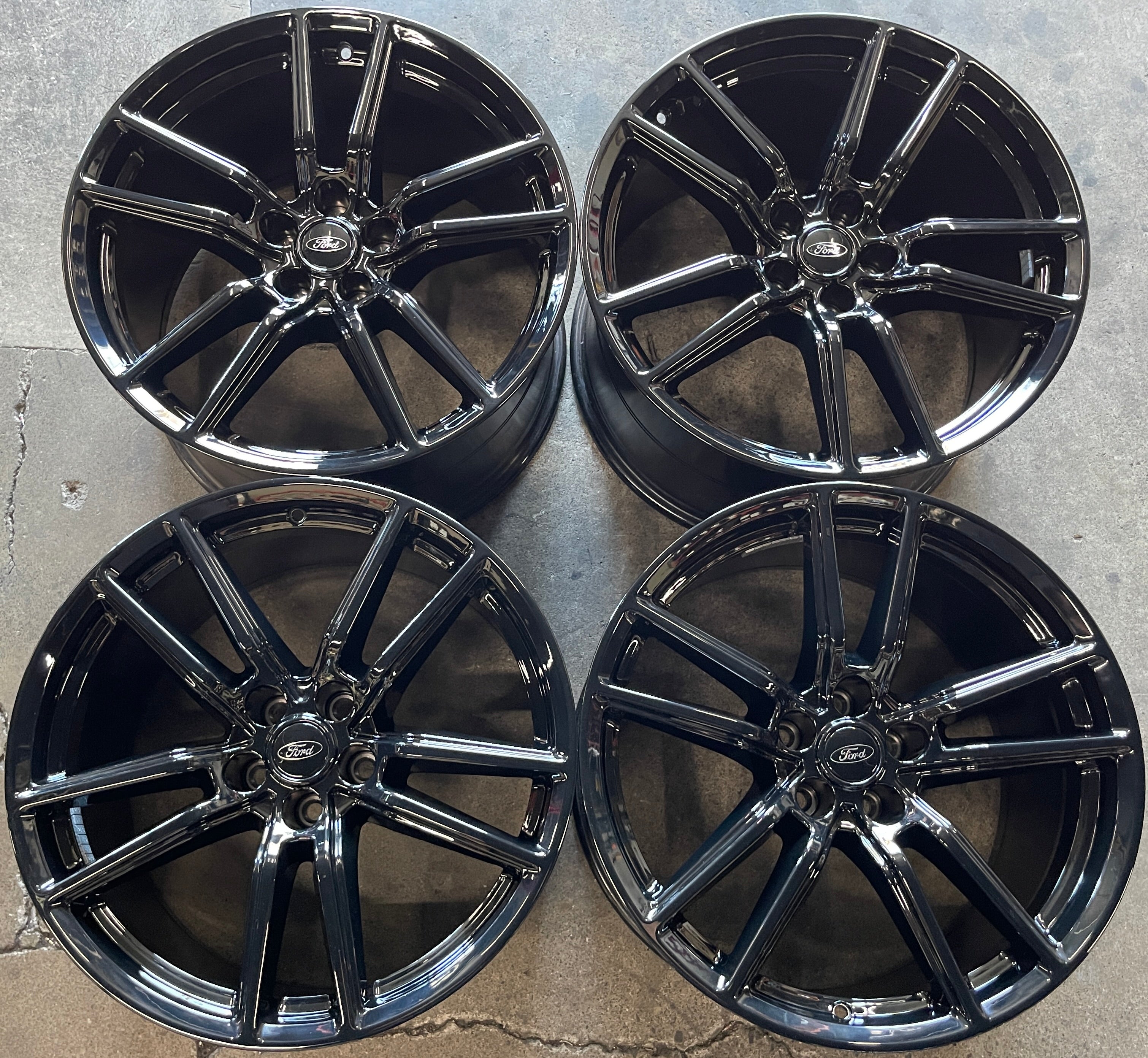 Gt500 Rims 2022 Ford Mustang Shelby GT500 OEM Wheels Rims 20x11 +32 Gloss Black ...