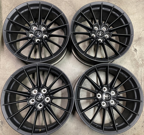 Sold Four 2025 Toyota GR Corolla Factory 18 Wheels Rims OEM 75459 Black 18x8.5 42611-12F30
