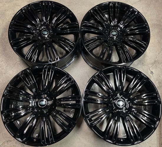 Sold 2022 Land Rover Factory OEM 22 Wheels Range Rover JK6M1007EA Gloss Black 5x120 LR4 Sport