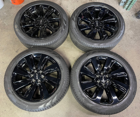 Sold 2024 Lincoln Navigator Factory 22 Wheels Tires OEM Rims F150 10496 NL741007TB Black