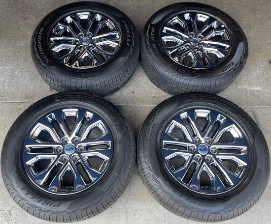 Sold 2025 Ford F150 Lariat Limited Factory 20 Wheels Tires OEM Rims RL3J1007BA bright PVD