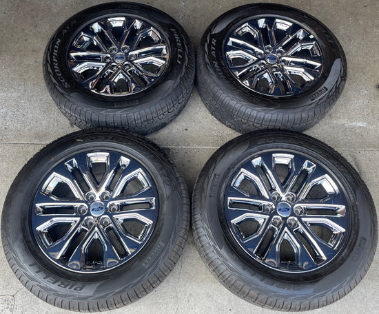 Sold 2025 Ford F150 Lariat Limited Factory 20 Wheels Tires OEM Rims RL3J1007BA bright PVD