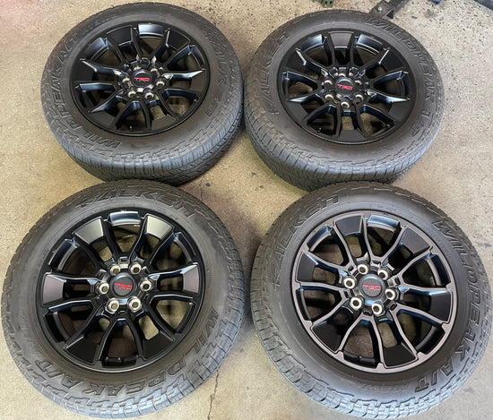 Sold 2024 Toyota Tundra TRD Factory 20 Wheels Tires OEM Black Rims Falken AT3 265/60/20