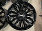 Four 2024 Cadillac Escalade Platinum Factory 22 Wheels OEM RIMS Gloss Black 84460119