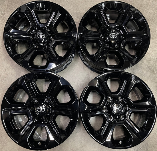Sold Four 2023 Toyota 4Runner Factory 17 Wheels Rims 75153 OEM Tacoma Gloss Black