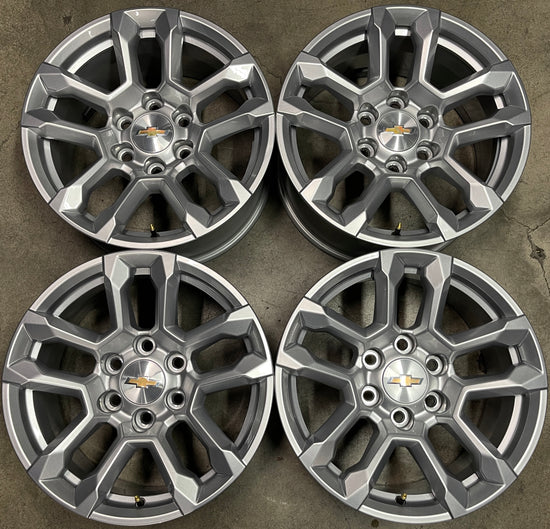 Sold Four 2025 Chevy Silverado Tahoe Factory 18 Wheels Rims OEM 14091 Suburban 84775274