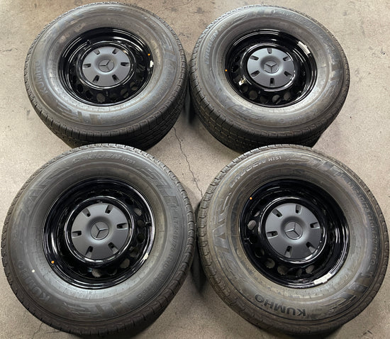 Sold 2023 Mercedes MBZ Sprinter 2500 Factory 16 Steel Wheels Tires Rims OEM black