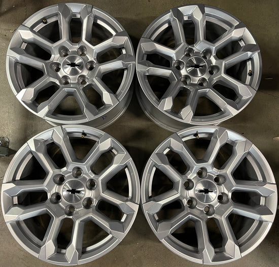 Sold Four 2025 Chevy Silverado Tahoe Factory 18 Wheels Rims OEM 14091 Suburban 84775274