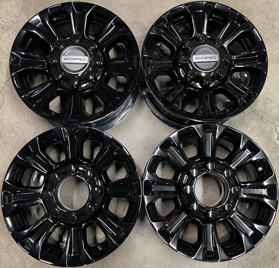 Sold Four 2017-2022 F250 F350 Factory 18 Wheels 10097 OEM Rims Gloss Black HC3C1007BA