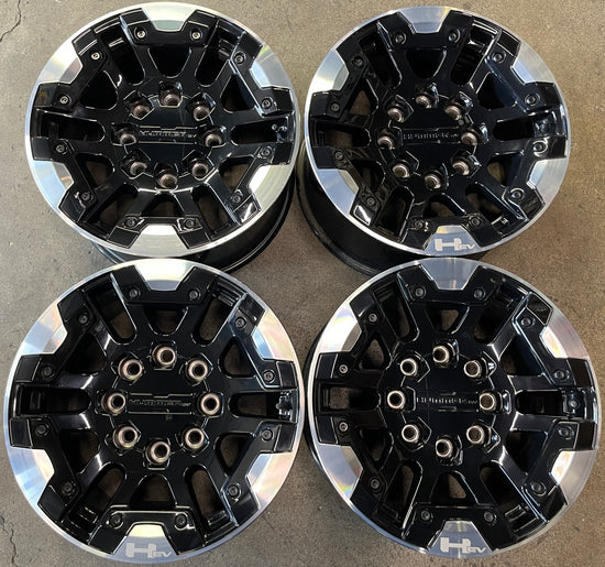 Sold Four 2025 GMC Hummer EV Factory 18 Wheels Black OEM Rims 84806059 84871281