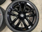 2024 Tesla Model S Plaid Factory 21" Wheels Tires OEM Rims Michelin 90% Gloss Black