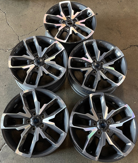 Five 2025 Jeep Wrangler 4XE Factory 20" Wheels OEM Rims Gladiator Rubicon