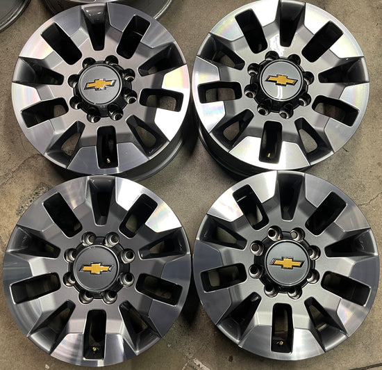 Sold Four 2024 2025 Chevy Silverado HD2500 Factory 20" Wheels Rims 5947 OEM 23377036