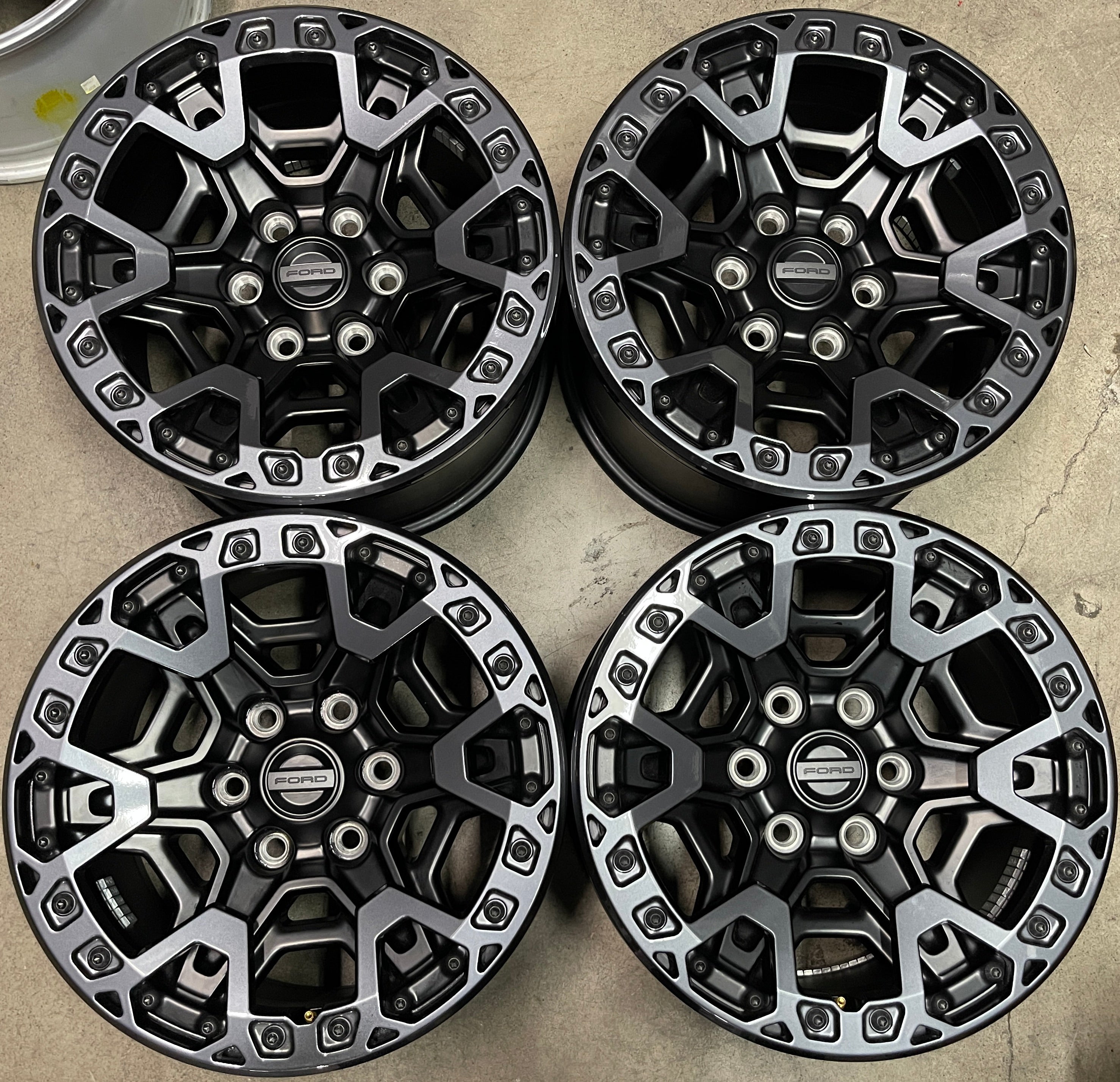Sold Four 2024 Ford F150 Raptor R Factory 17 Wheels OEM Rims Bead Lock ...