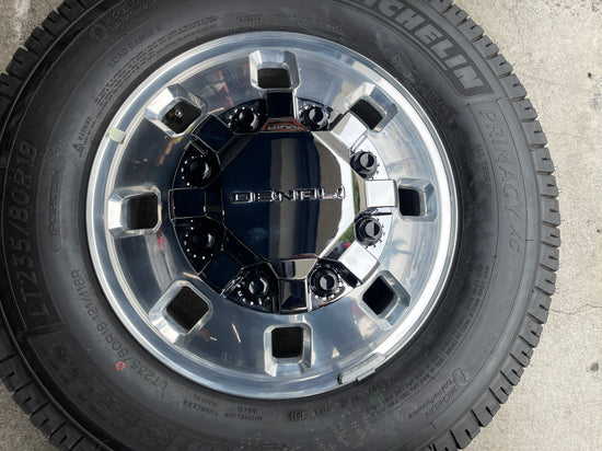 Six 2025 GMC Sierra 3500 HD Denali Dually Factory 18 Wheels Tires Rims OEM 8x210