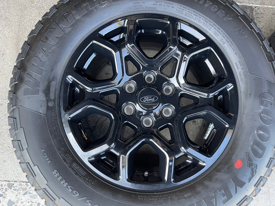 Sold 2025 Ford F150 Factory 18 Wheels Tires OEM 10340 Rim Gloss Black 275/65/18 Goodyear AT