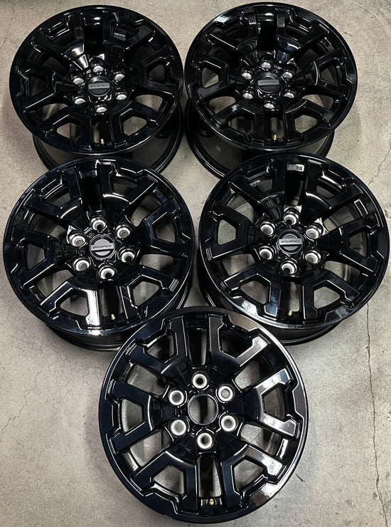 Five 2025 Ford Bronco R F150 Raptor R Factory 17 Wheels OEM Rims Black 6x135 NB3V1007AB