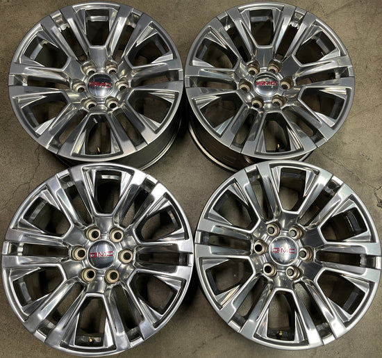 Sold Four 2022 GMC Sierra Yukon Factory 20 Wheels OEM 23377020 Silverado 5917 Tahoe