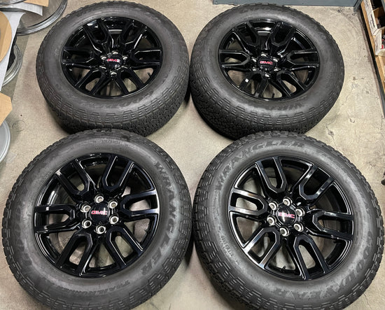 Sold 2024 GMC Sierra AT4 Factory 20 Wheels Tires OEM Black 5914 Rims Silverado