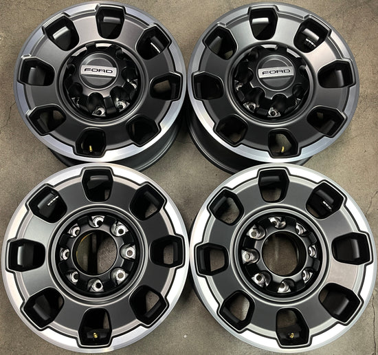 Four 2026 Ford F250 F350 Tremor Lariat Factory 18 Wheels OEM Rims Tall Caps