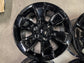 Four 2025 GMC Sierra 1500 Factory 17 Wheels Rims OEM 5908 Gloss Black Silverado