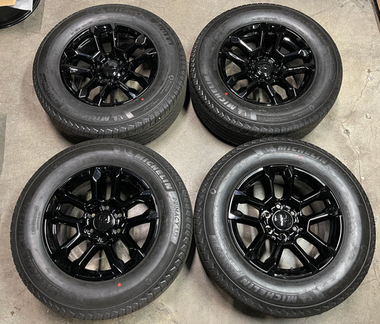 Sold 2024 Chevy Silverado Tahoe Factory 18 Wheels Tires Rims OEM Suburban Michelin Black