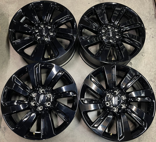 Sold Four 2024 Lincoln Navigator Factory 22 Wheels OEM Rims 10496 NL741007TB Black F150