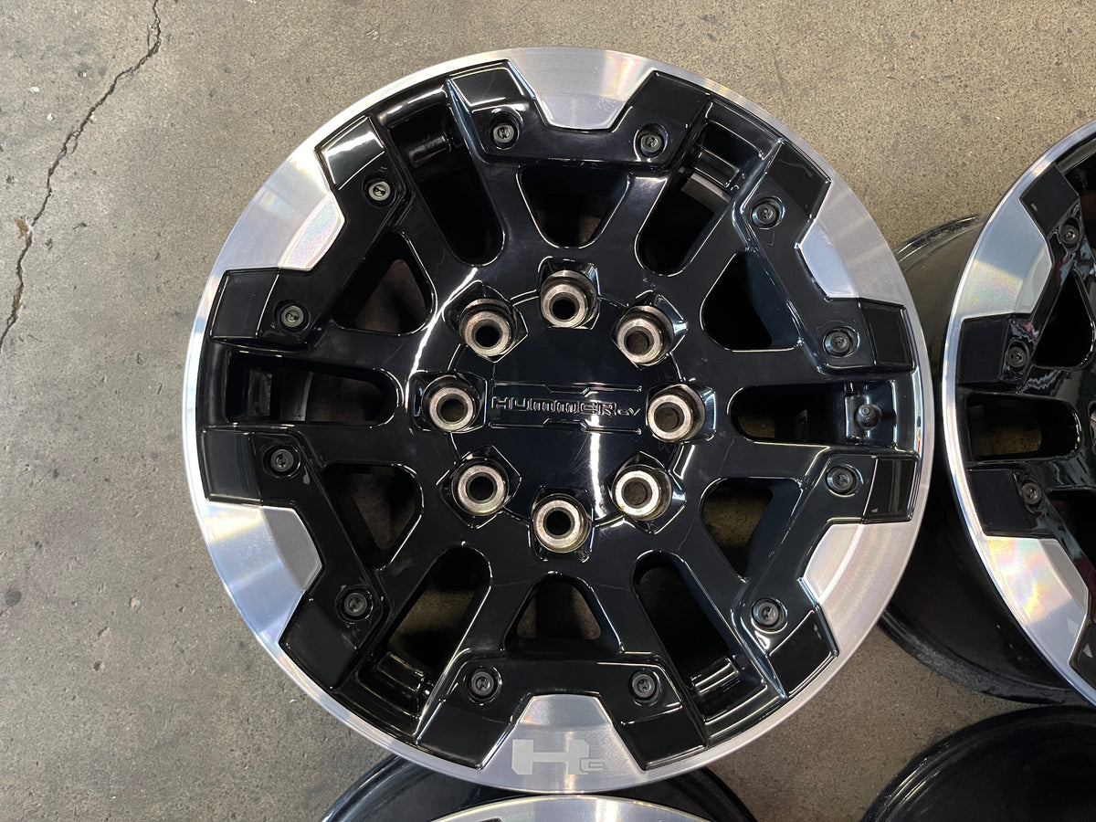 Hummer Rims 2025 GMC Hummer EV OEM Wheels Rims 18x9 +33 Black – Socal Wheels