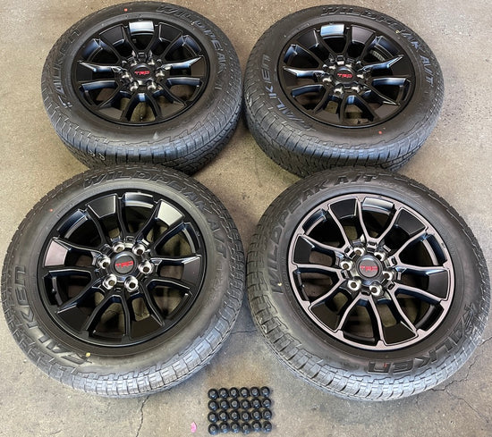 Sold 2024 Toyota Tundra TRD Factory 20 Wheels Tires OEM Black Rims 265/60/20 Lug Nuts