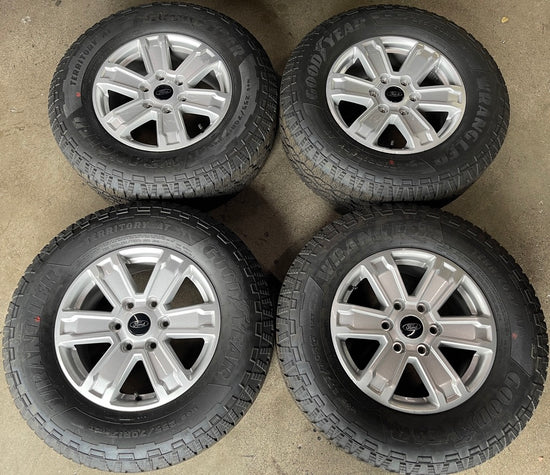 Sold Four 2025 Ford Ranger Factory 17 Wheels Tires OEM RIMS Goodyear AT 2557017